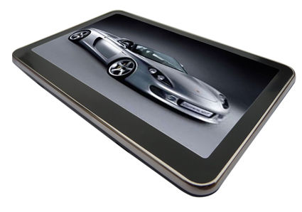 2011 Nuevo sistema de navegación GPS de automóviles de 5.0 pulgadas V5001 Bluetooth incorporado,Reproductor Mp3/Mp4, Pantalla táctil de pantalla digital